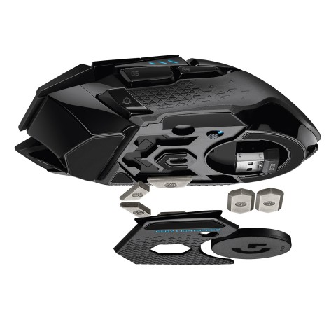 Logitech G Logitech G502 Mouse Gaming Wireless LIGHTSPEED, Sensore HERO 25K, 25600 DPI, RGB, Design Leggero, 11 Pulsanti Programmabili, Batteria Lunga Durata, Memoria Integrata, Compatibile PC/Mac/Laptop