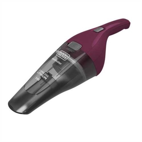 Black & Decker NVC115W aspirapolvere senza filo Grigio, Viola Senza sacchetto