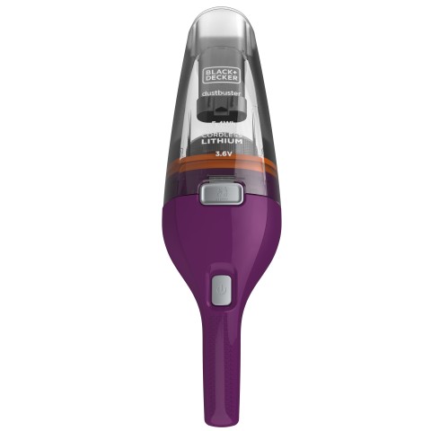 Black & Decker NVC115W aspirapolvere senza filo Grigio, Viola Senza sacchetto