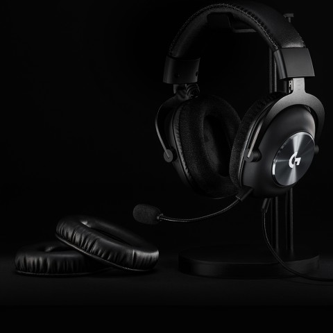 Logitech G PRO x Cuffia Gaming Cablata con Microfono Blue VO!CE, DTS Headphone:X 7.1 e Driver PRO-G da 50 mm, 7.1 Surround Pensato per Esport Gaming, per PC/PS/Xbox/Nintendo Switch, Nero