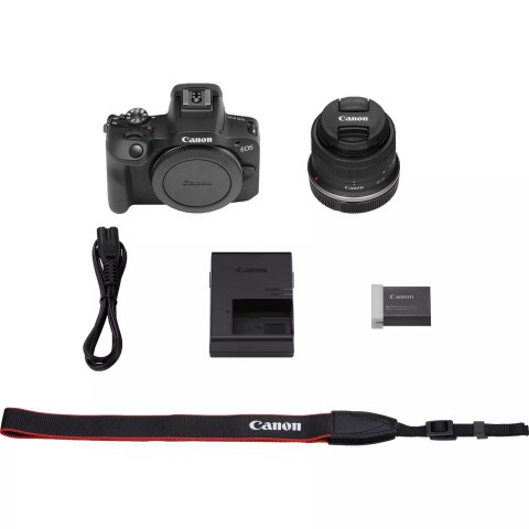 Canon EOS R100 + RF-S 18-45mm F4.5-6.3 IS STM Kit MILC 24,1 MP CMOS 6000 x 4000 Pixel Nero