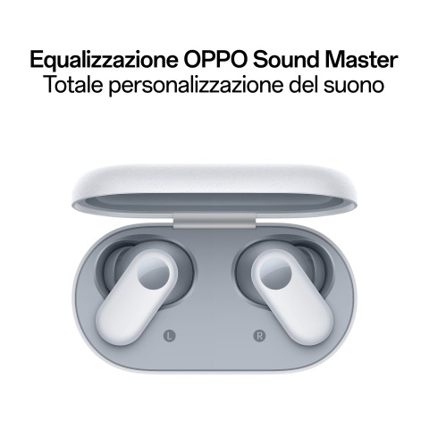 OPPO Enco Buds2 Pro Auricolari True Wireless, Autonomia 38h, Driver da 12.4mm, Bluetooth 5.3, Raggio 10m, Controlli Touch, Cancellazione del rumore IA, Android e iOS, IP55, [Versione Italiana],Granite White