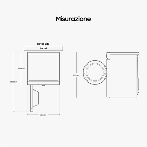 Samsung WW11BB744DGB lavatrice Caricamento frontale 11 kg 1400 Giri/min Nero