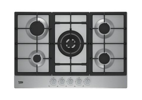 Beko HAW752C5SX Acciaio inox Da incasso 75 cm Gas 5 Fornello(i)