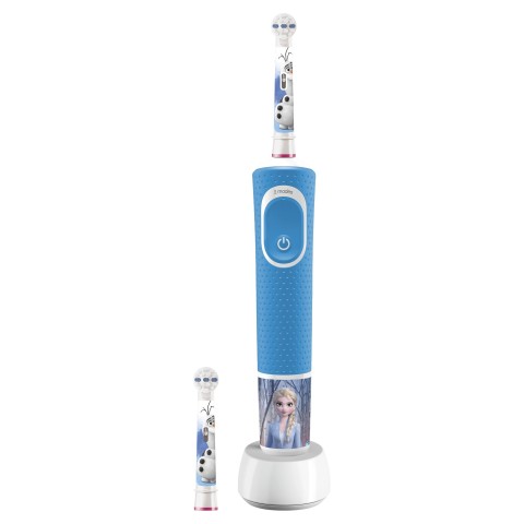 Oral-B Kids By Braun Spazzolino Elettrico Ricaricabile, 1 Manico Con Personaggi Disney Frozen 2, Dai 3 Anni In Su