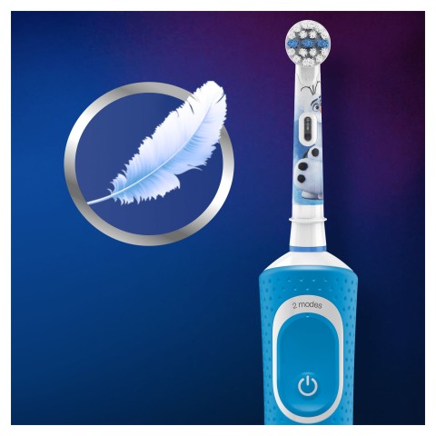 Oral-B Kids By Braun Spazzolino Elettrico Ricaricabile, 1 Manico Con Personaggi Disney Frozen 2, Dai 3 Anni In Su