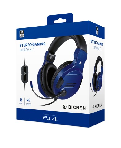 Bigben Interactive PS4OFHEADSETV3G Auricolare Cablato A Padiglione Giocare Blu