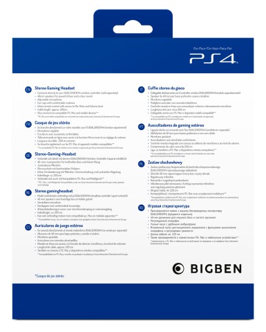 Bigben Interactive PS4OFHEADSETV3G Auricolare Cablato A Padiglione Giocare Blu