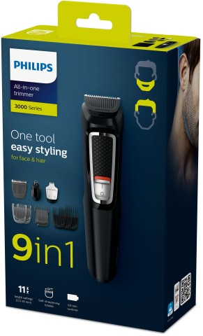 Philips MULTIGROOM Series 3000 MG3740/15 9 in 1, Barba e capelli