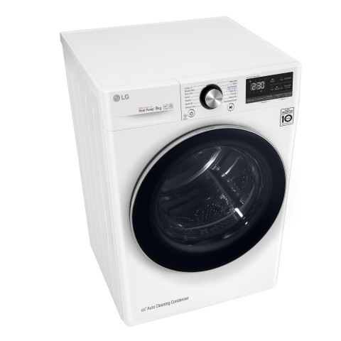 LG RC90V9AV2W Asciugatrice 9 kg Pompa di Calore Libera installazione Carica frontale A+++