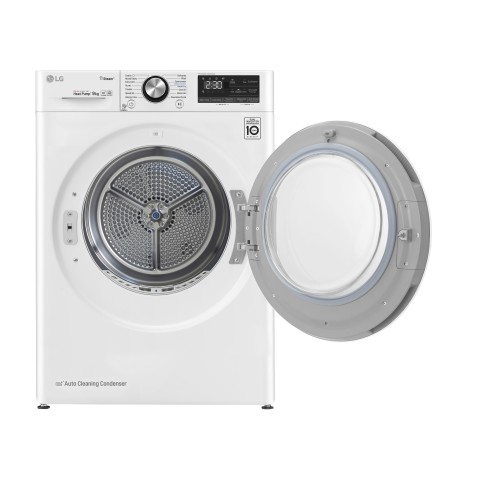 LG RC90V9AV2W Asciugatrice 9 kg Pompa di Calore Libera installazione Carica frontale A+++