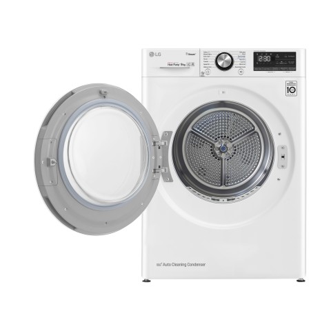 LG RC90V9AV2W Asciugatrice 9 kg Pompa di Calore Libera installazione Carica frontale A+++