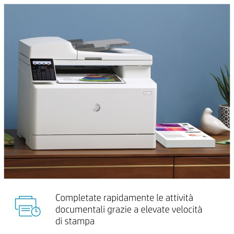 HP Color LaserJet Pro Stampante multifunzione M183fw, Stampa, copia, scansione, fax, ADF da 35 fogli; Risparmio energetico; Funzionalità di sicurezza avanzate; Wi-Fi dual band