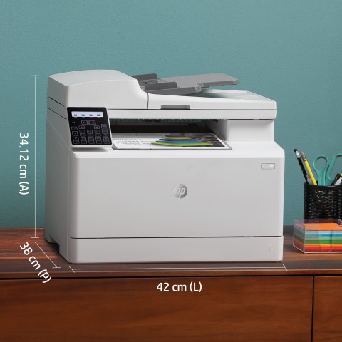 HP Color LaserJet Pro Stampante multifunzione M183fw, Stampa, copia, scansione, fax, ADF da 35 fogli; Risparmio energetico; Funzionalità di sicurezza avanzate; Wi-Fi dual band