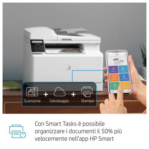 HP Color LaserJet Pro Stampante multifunzione M183fw, Stampa, copia, scansione, fax, ADF da 35 fogli; Risparmio energetico; Funzionalità di sicurezza avanzate; Wi-Fi dual band