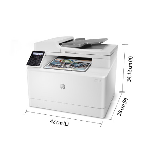 HP Color LaserJet Pro Stampante multifunzione M183fw, Stampa, copia, scansione, fax, ADF da 35 fogli; Risparmio energetico; Funzionalità di sicurezza avanzate; Wi-Fi dual band