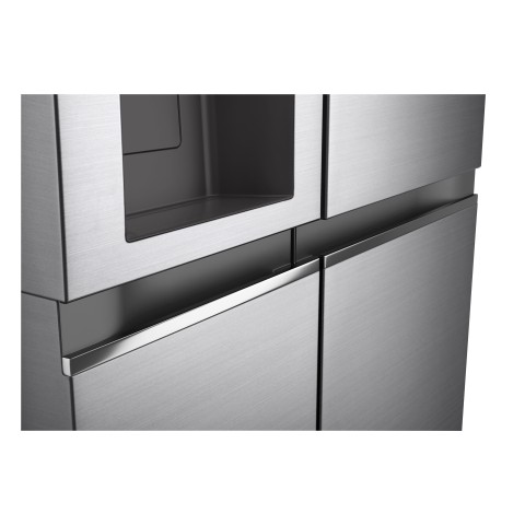 LG GSLV70PZTD Frigorifero Side-by-Side, Classe D, 635L, Wi-Fi, Con allaccio, Inox