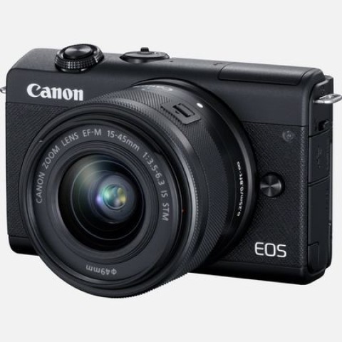 Canon EOS M200 + EF15-45MM F/3.5-6.3 IS STM MILC 24,1 MP CMOS 6000 x 4000 Pixel Nero