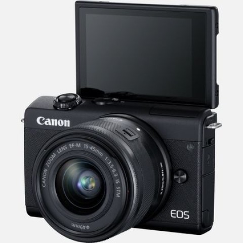 Canon EOS M200 + EF15-45MM F/3.5-6.3 IS STM MILC 24,1 MP CMOS 6000 x 4000 Pixel Nero