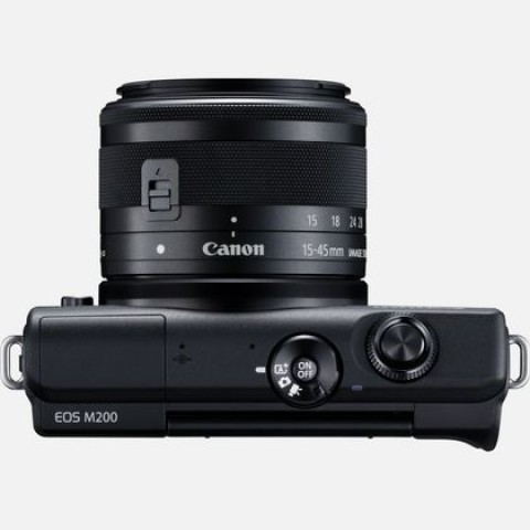 Canon EOS M200 + EF15-45MM F/3.5-6.3 IS STM MILC 24,1 MP CMOS 6000 x 4000 Pixel Nero