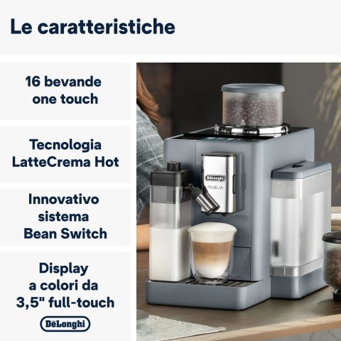 De’Longhi Rivelia EXAM440.55.G Macchina da caffè automatica Grey