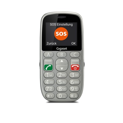 Gigaset GL390 5,59 cm (2.2") 88 g Argento Telefono cellulare basico