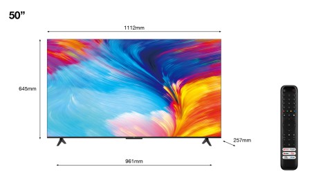 TCL P63 P635 127 cm (50") 4K Ultra HD Smart TV Wi-Fi Antracite