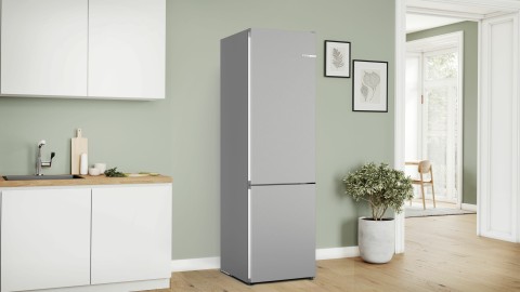 Bosch Serie 4 KGN392LBF frigorifero con congelatore Libera installazione 363 L B Acciaio inox