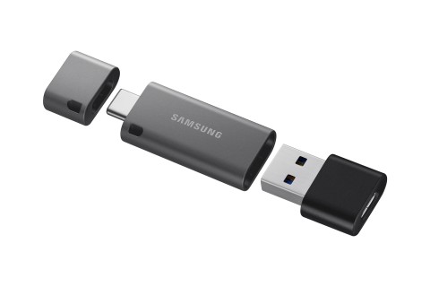 Samsung MUF-64DB unità flash USB 64 GB USB Type-A / USB Type-C 3.2 Gen 1 (3.1 Gen 1) Nero, Argento