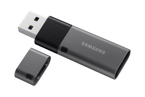 Samsung MUF-64DB unità flash USB 64 GB USB Type-A / USB Type-C 3.2 Gen 1 (3.1 Gen 1) Nero, Argento