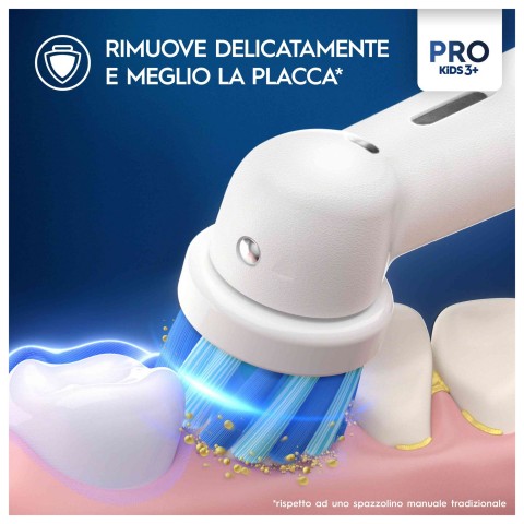 Oral-B Testine Di Ricambio Pro Kids Con Spiderman, 3 Testine