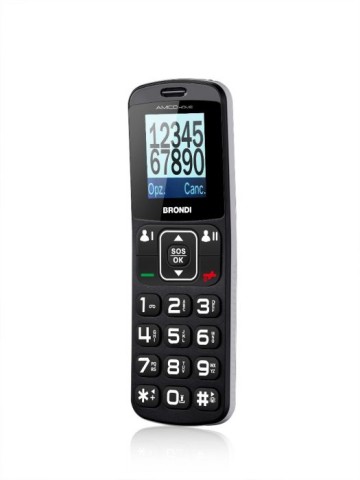 Brondi Amico Home 4,5 cm (1.77") 90 g Nero Telefono di livello base