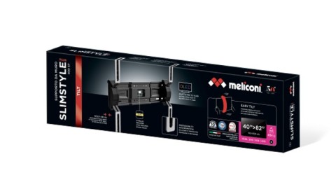 Meliconi SlimStyle Plus 600ST 2,08 m (82") Nero