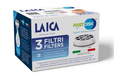 Laica Fast Disk Disco filtrante per acqua 3 pz