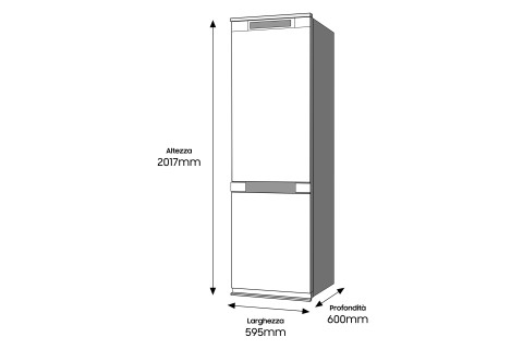 Samsung RB36R872PB1 frigorifero Combinato Kitchen Fit™ 2m 355 L profondo solamente 60cm Classe E, Nero Antracite