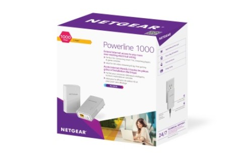 NETGEAR PL1000 1000 Mbit/s Collegamento ethernet LAN Bianco 2 pz