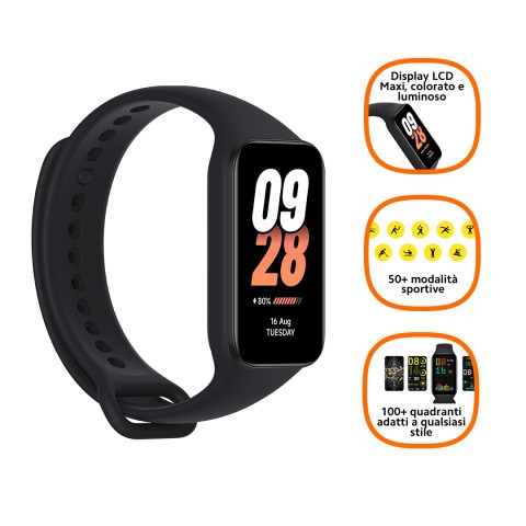 Xiaomi Smart Band 8 Active TFT Tracciatore di attività a clip/da polso 3,73 cm (1.47") Nero