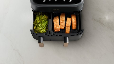 Philips 3000 series Airfryer con doppio cestello, friggitrice ad aria da 9.0L, 8 programmi, App per ricette NA352/00