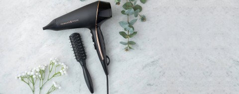 Remington PROLuxe Midnight Edition asciuga capelli 2400 W Nero, Oro