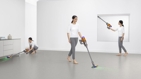 Dyson V12 Detect Slim Absolute aspirapolvere senza filo Nichel, Giallo Senza sacchetto