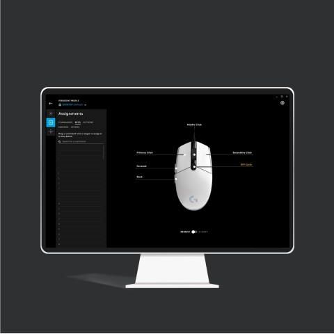 Logitech G G203 Lightsync mouse Giocare USB tipo A 8000 DPI