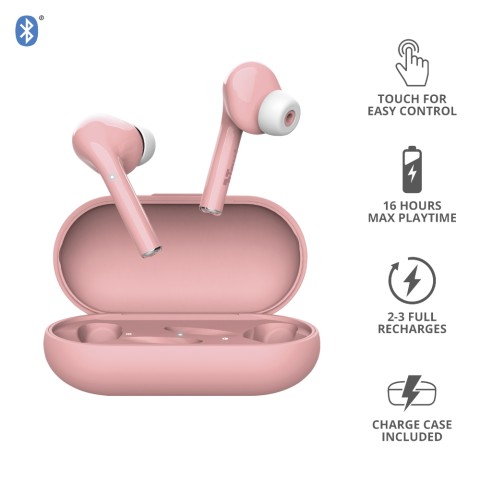 Trust Nika Auricolare True Wireless Stereo (TWS) In-ear Musica e Chiamate Bluetooth Rosa