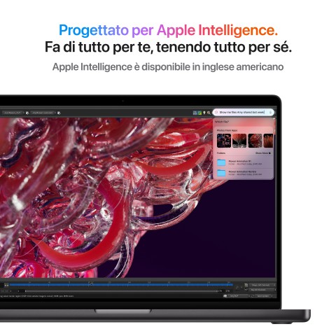 Apple MacBook Pro 14": Chip M4 con cpu 10 core e gpu 10 core, 512GB SSD - Nero siderale