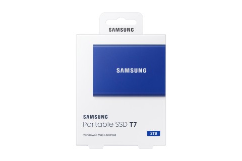 Samsung Portable SSD T7 2 TB USB tipo-C 3.2 Gen 2 (3.1 Gen 2) Blu