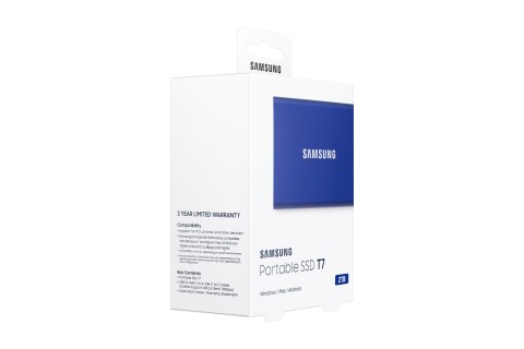 Samsung Portable SSD T7 2 TB USB tipo-C 3.2 Gen 2 (3.1 Gen 2) Blu