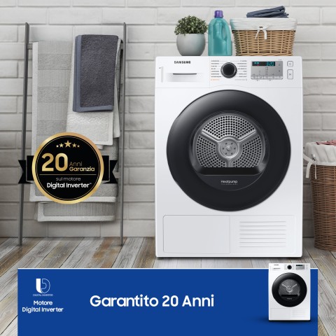 Samsung DV80CGC2B0AH asciugatrice Libera installazione Caricamento frontale 8 kg A+++ Bianco