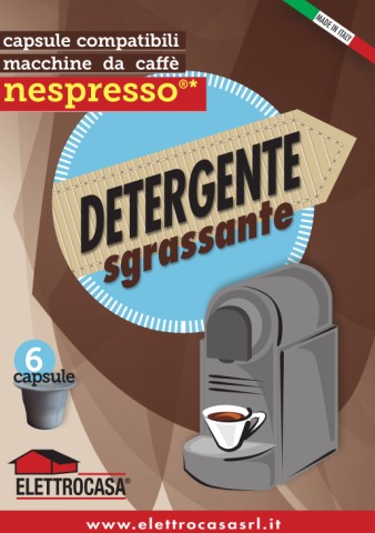 Elettrocasa AS47 Detergente Sgrassante Compatibile per Macchine Caffe' Nespresso