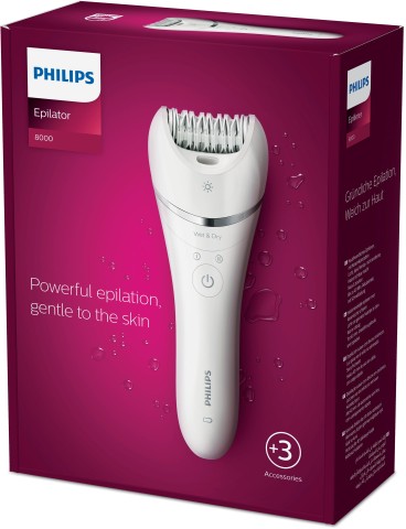 Philips Epilator Series 8000 BRE700/00 Epilatore Wet & Dry