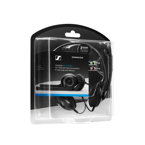 Sennheiser PC 3 CHAT Auricolare Cablato A Padiglione Ufficio Nero