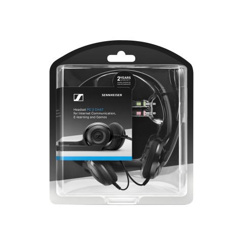 Sennheiser PC 3 CHAT Auricolare Cablato A Padiglione Ufficio Nero